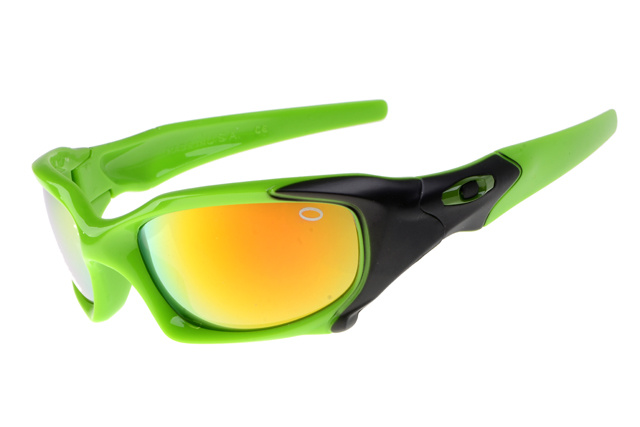 Best Oakley Pit Boss Sunglasses orange Lens chartreuse Frame Dea